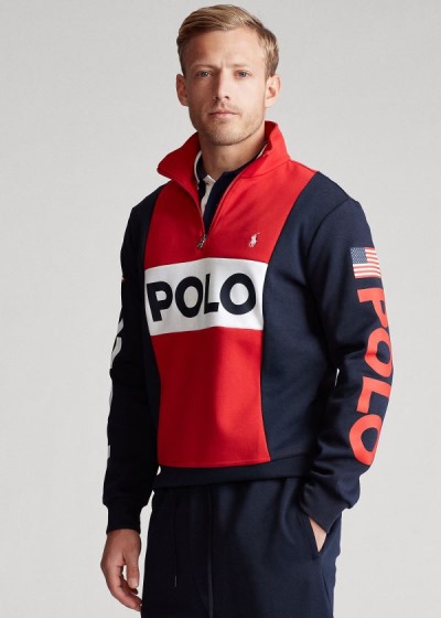 Men's Polo Ralph Lauren Logo Pullover | 319762UMV